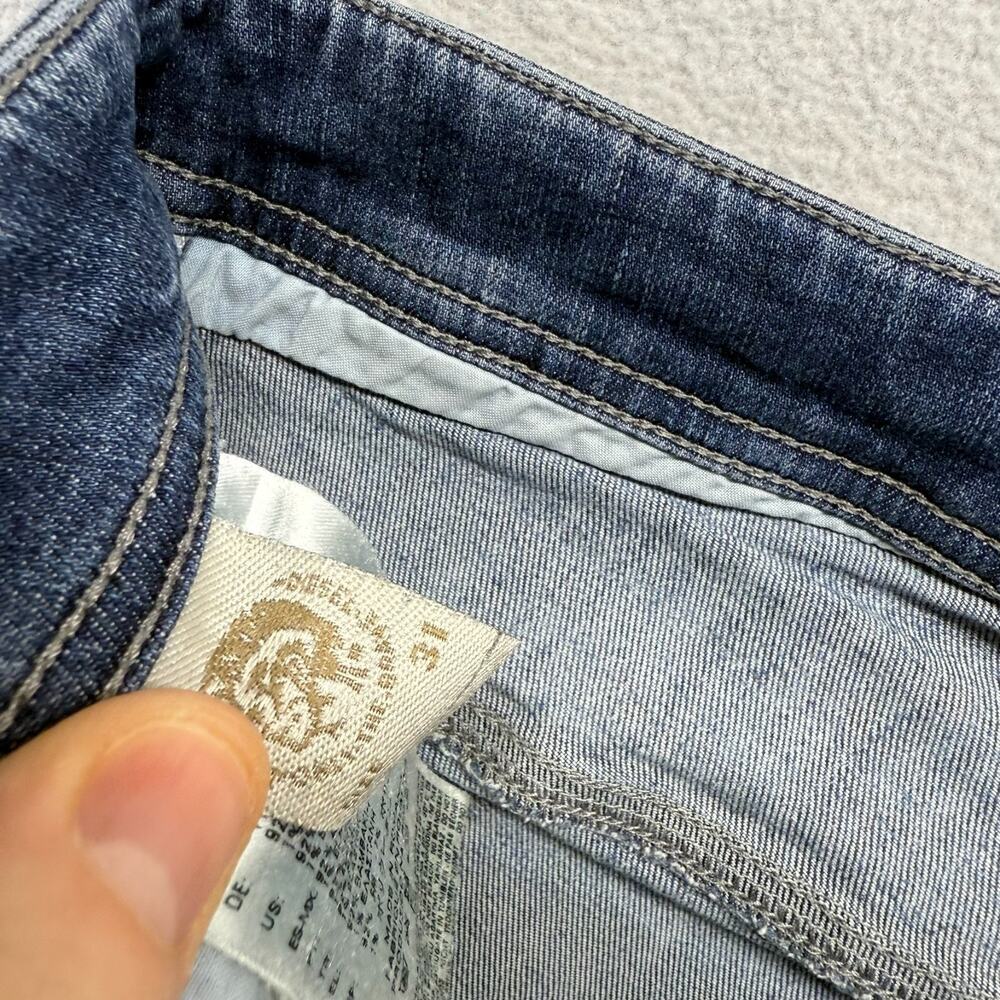 Diesel Jeans Men's 31 Fits 33x32 Iakop Slim Tapered Dark Wash Faded Whisker y2k - Picture 6 of 9